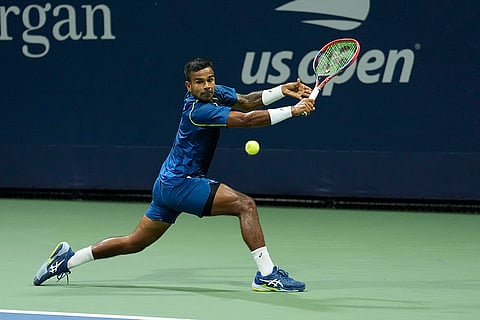 2024 US Open: Sumit Nagal, of India during a first round match of the U.S. Open